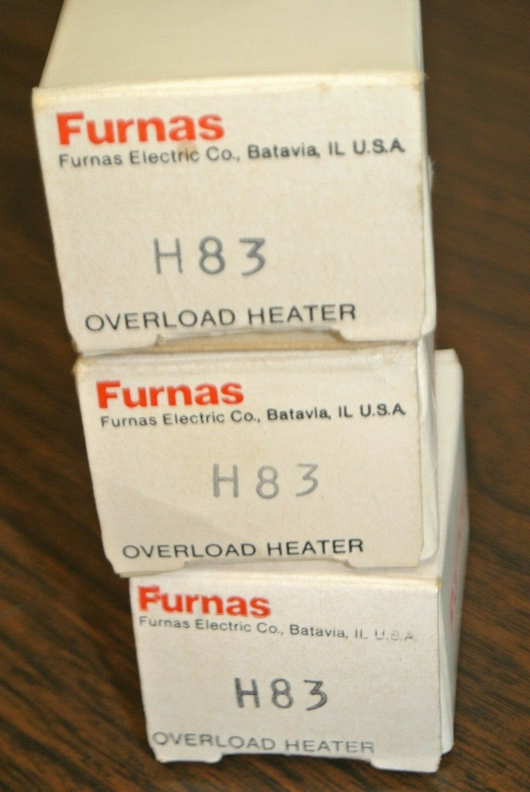 LOT of 3 / FURNAS H83 OVERLOAD HEATER ELEMENT / NEW SURPLUS