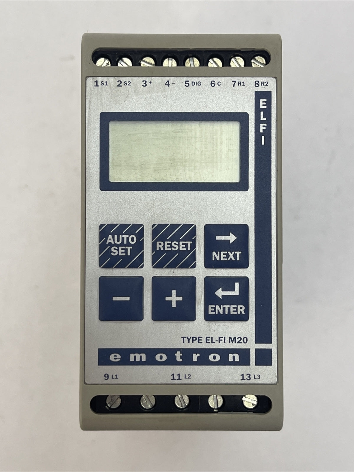 EMOTRON EL-FI M20 SHAFT POWER MONITOR 3X380-500VAC RELAY OUT 1.5A 240VAC