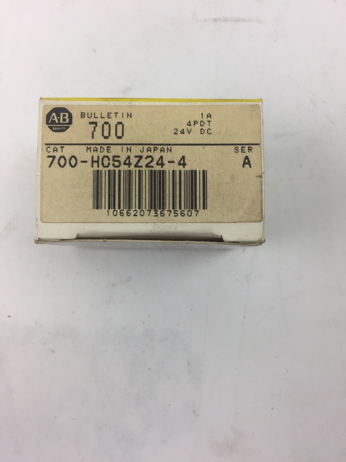 ALLEN BRADLEY 700HC54Z24-4 CONTROL RELAY 1A 4PDT 24VDC SERIES A
