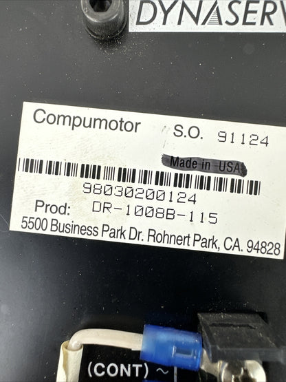 PARKER SR1008B62 COMPUMOTOR DYNASERV DR-1008B-115 DD SERVO ACTUATOR 115VAC