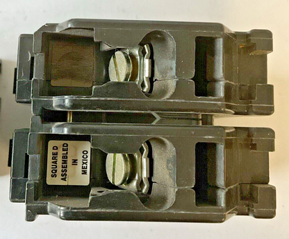 SQUARE D HOM215 & HOM260 CIRCUIT BREAKER 10KA 20A,60A 15A HAS CHIP***LOTOF2***