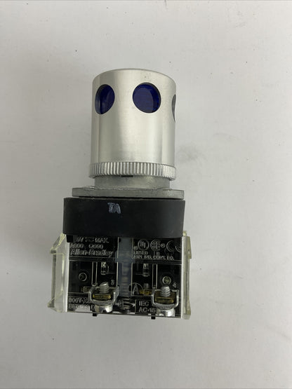 ALLEN BRADLEY 800T-QA24BD1 SER T  24V BLUE LENS ILLUMINATED TYPE 4,13