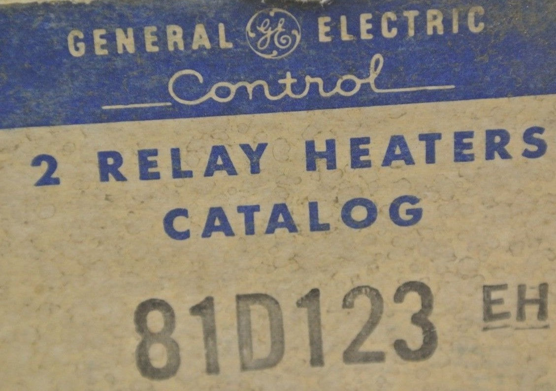 BOX of 2 / GENERAL ELECTRIC 81D123 EH RELAY HEATERS / NEW SURPLUS
