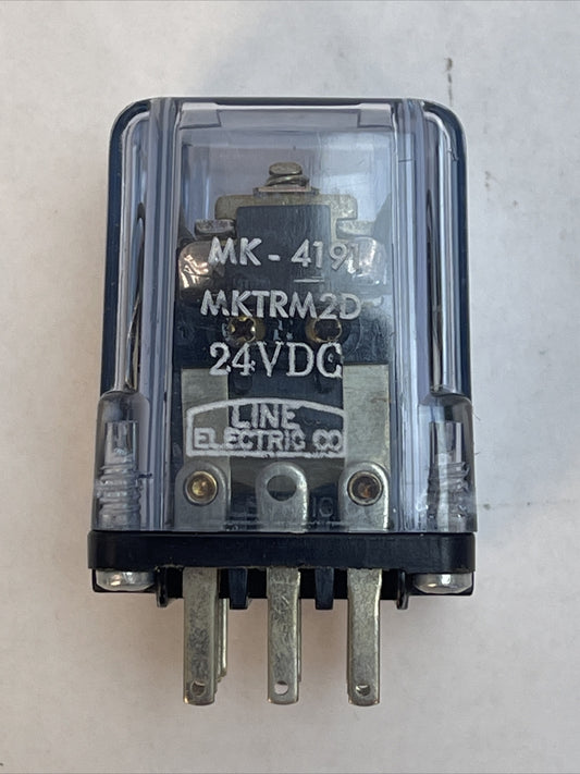 LINE ELECTRIC MK4191 RELAY MKTRM2D COIL 24VDC