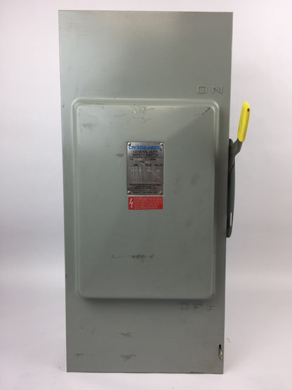 CROUSE-HINDS GH324N 200 AMP 240 VAC GENERAL DUTY SAFETY SWITCH