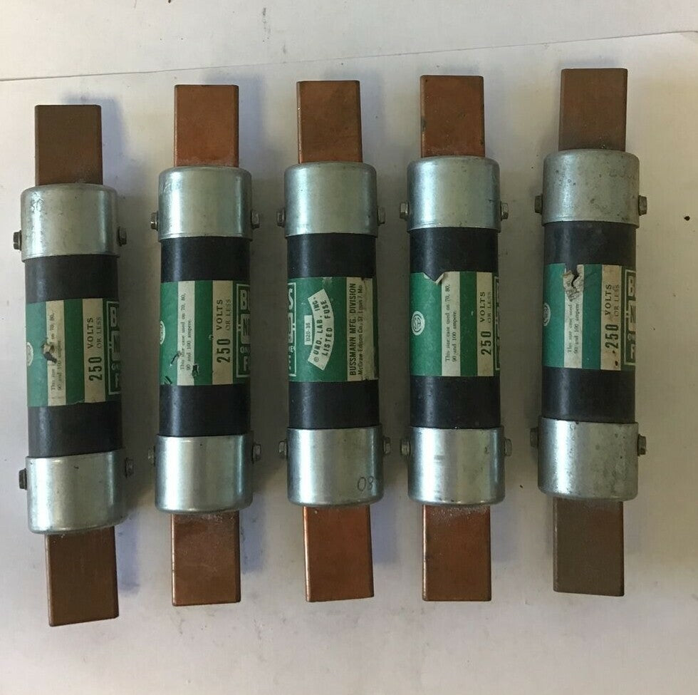 BUSS NON80 ONE-TIME FUSE 250V ***LOTOF5***