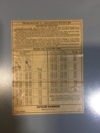 CHARLES F WARRICK COMPANY 81B3G4E PUMP CONTROL 460 VOLT
