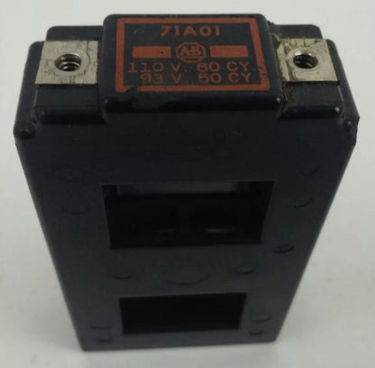 ALLEN BRADLEY 71A01 SER. K, COIL, 110V @ 60HZ, 93V @ 50HZ,SIZE 1, USED NO SCREWS