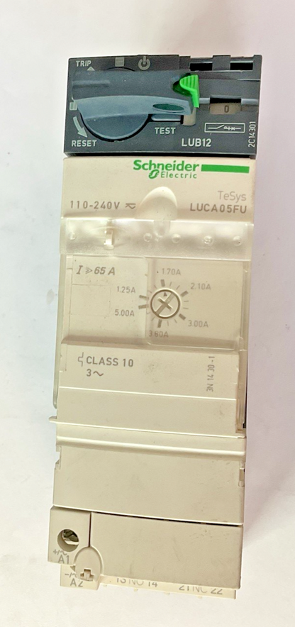 SCHNEIDER ELECTRIC LUCA05FU MANUAL MOTOR STARTER 240V CLASS10