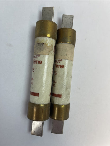 GOULD SHAWMUT OTS75 ONE-TIME FUSE 75AMP 600VAC (LOT OF 2)