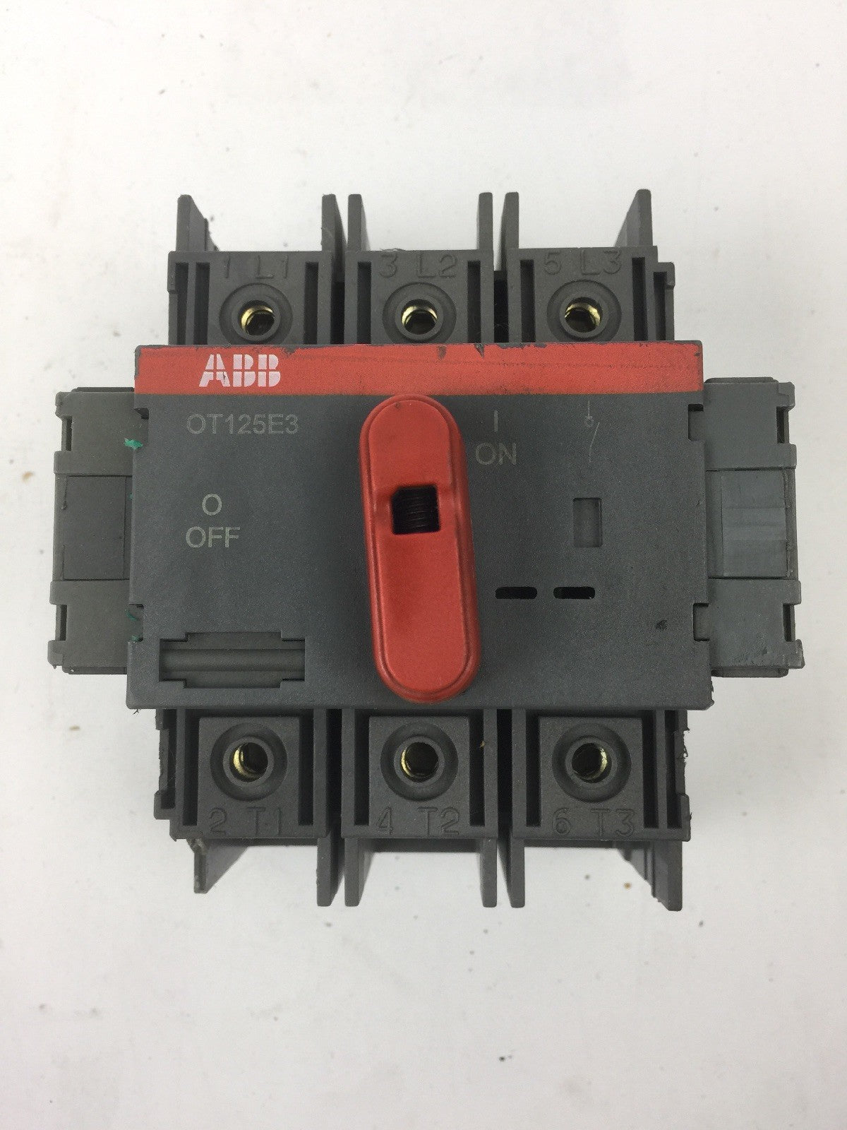 ABB OT125E3 GENERAL PURPOSE SWITCH 600 VAC 100 A W/2 OA1G01 AUXILIARY CONTACTS
