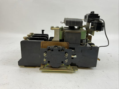 GE CR208E100EFD SIZE 3 STARTER 600VAC 90A 3PH 50HP COIL 120V 123F487B HEATERS