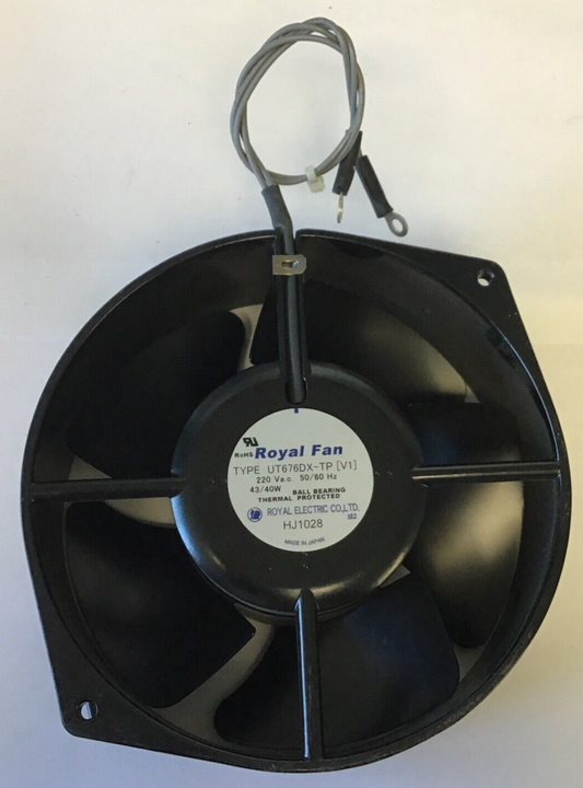 ROYAL FAN UT676DX-TP 220VAC 50/60HZ 43/40W
