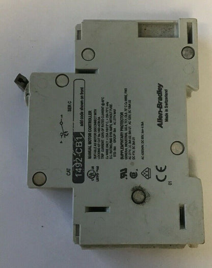 ALLEN BRADLEY 1492-CB1 G100 CIR.BREAKER 277VAC 65VDC 10A 2HP SER.C**(LOTOF6)**
