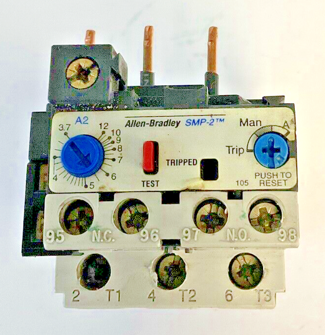 ALLEN BRADLEY 193-B1F1 OVERLOAD RELAY SER.A 3.7-12A