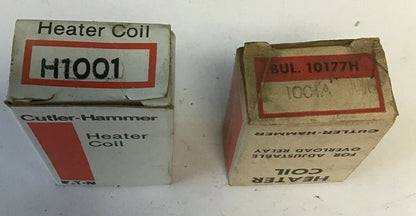CUTLER HAMMER H1001A ADJ. OVERLOAD RELAY HEATER COIL***LOTOF2***