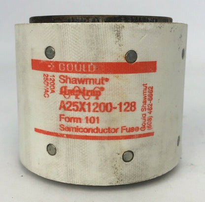 GOULD SHAWMUT AMPTRAP A25X1200-128 SEMICONDUCTOR FUSE 1200AMP 250VAC