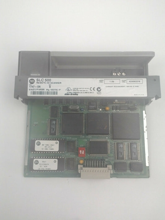 ALLEN BRADLEY 1747-SN SER B REMOTE /O SCANNER 1.0b CURRENT REQ. 600mA@5VDC