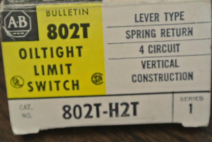 ALLEN-BRADLEY 802T-H2T OILTIGHT LIMIT SWITCH LEVER TYPE, 4-CIRCUIT / NEW SURPLUS