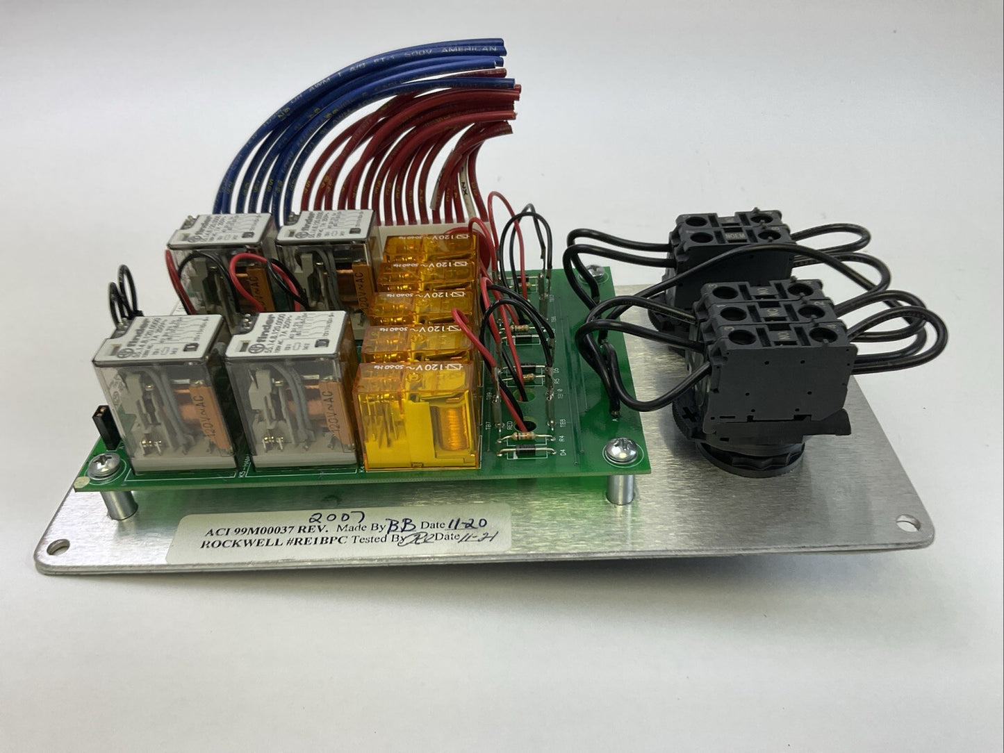 ROCKWELL AUTOMATION ACI99M00037 REV 2007 DRIVE BYPASS CONTROL PANEL
