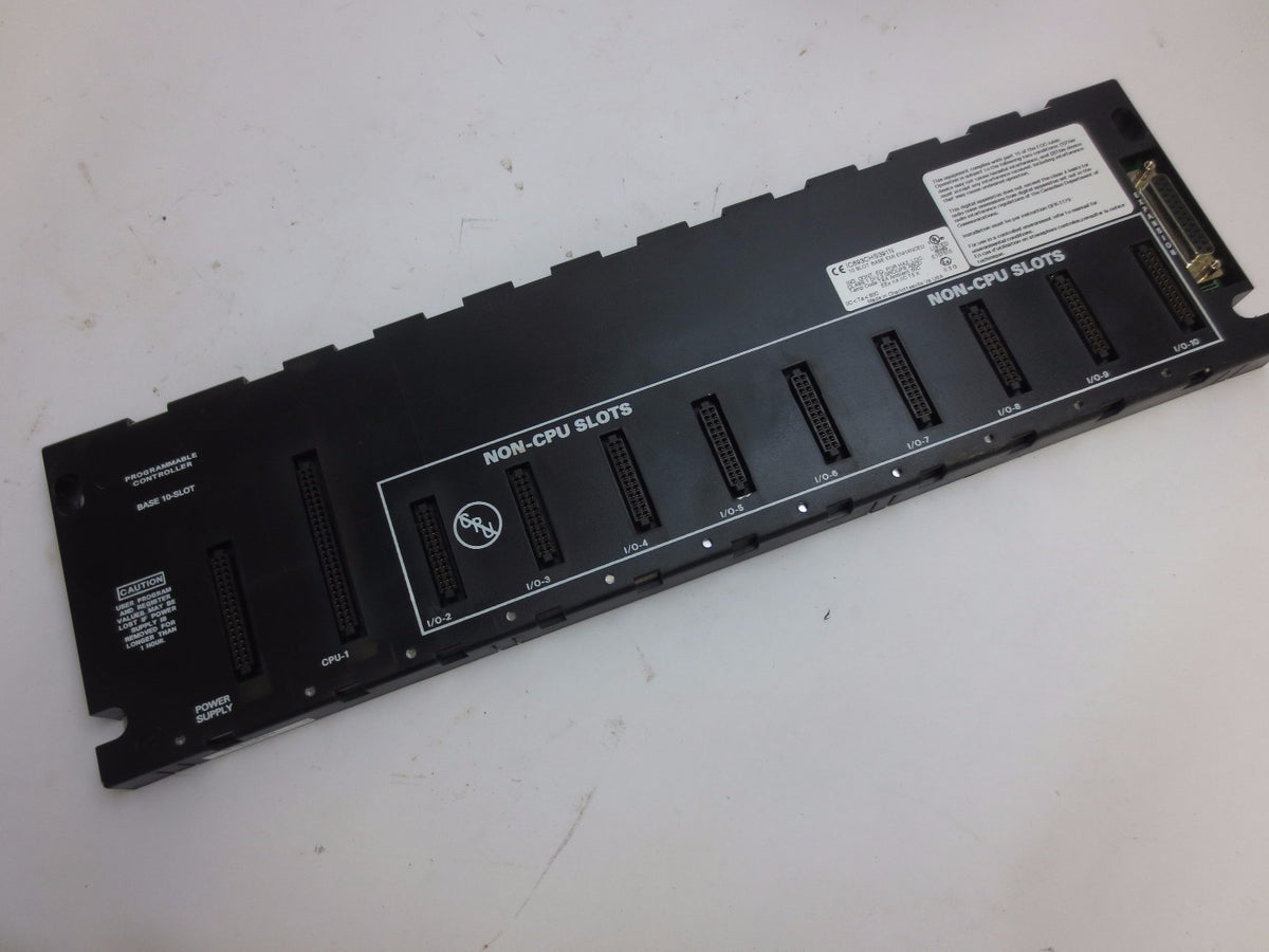 GE FANUC IC693CHS391N 10-SLOT BASE - EMI ENHANCED - CPU, POWER SUPPLY SLOTS
