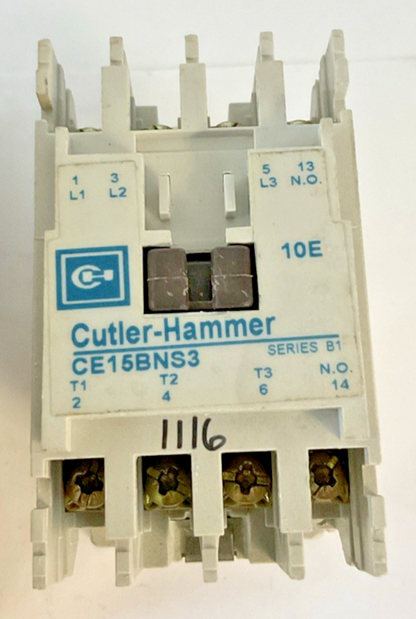 EATON CE15BNS3AB CONTACTOR SER.B1 SIZE:B 110/120V COIL 50/60HZ