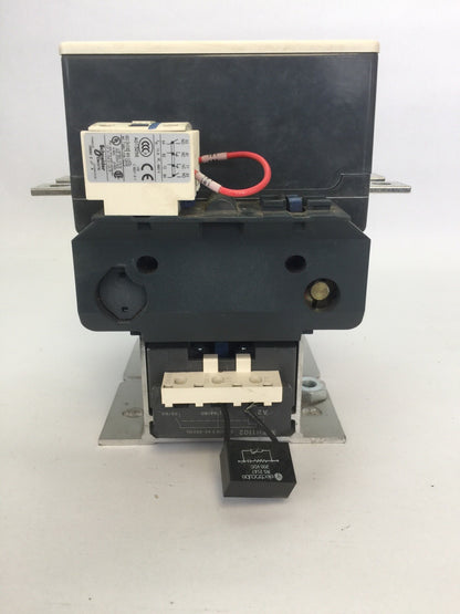 TELEMECANIQUE LC1F330 CONTACTOR 600VAC 250HP 370A LX1FH1102 110-115V 40-400HZ