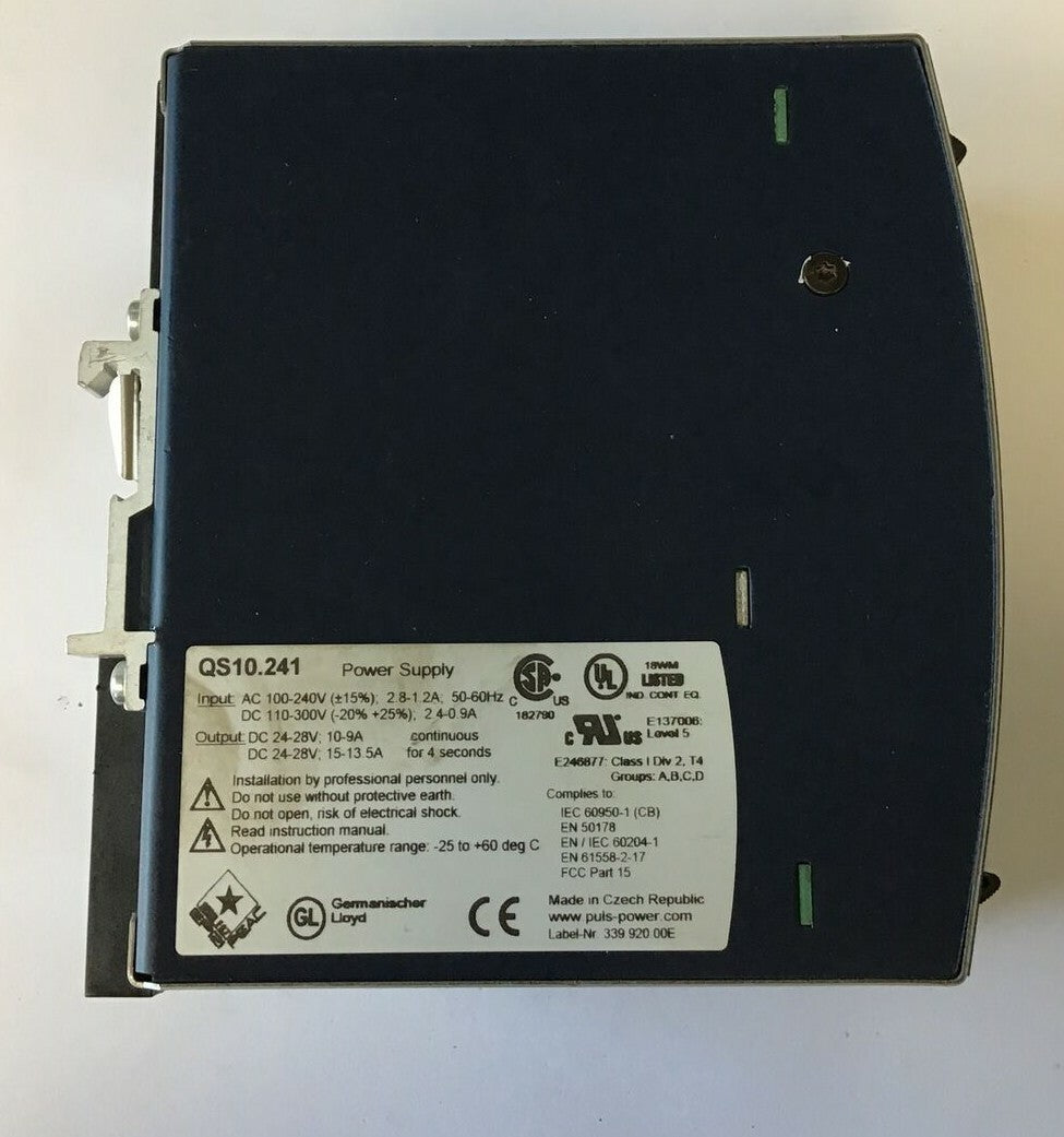 PULS DIMENSION QS10.241 POWER SUPPLY 100-240V