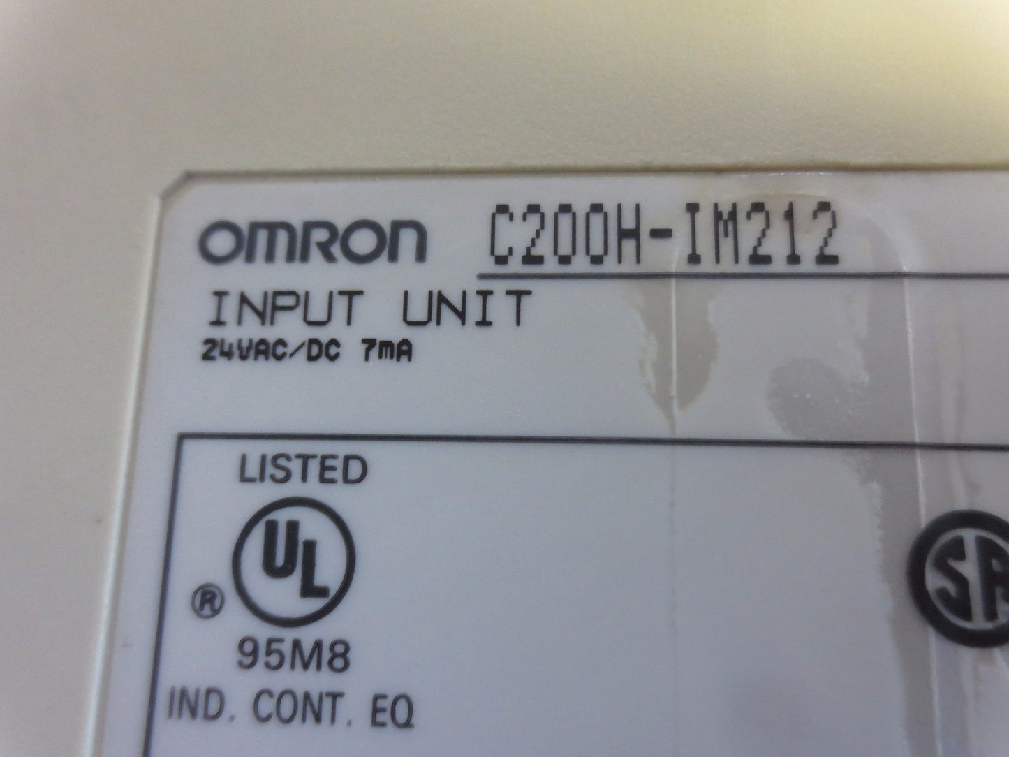 OMRON C200H-IM212 INPUT UNIT / INPUT MODULE 24VAC/DC, 7mA