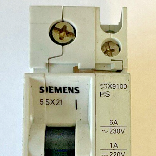 SIEMENS 5SX2 C2 & 5SX21 C4 CIRCUIT BREAKER W/ 5SX9100 HS 230/400V  ****LOTOF6***