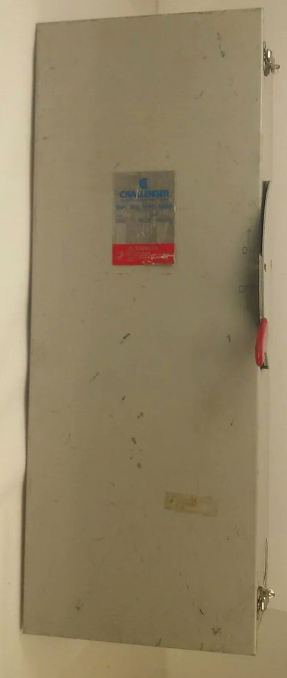 CHALLENGER RHD364NFC NON-FUSIBLE SAFETY SWITCH, 200A, 600V, 3PH, 150HP, TYPE 3R