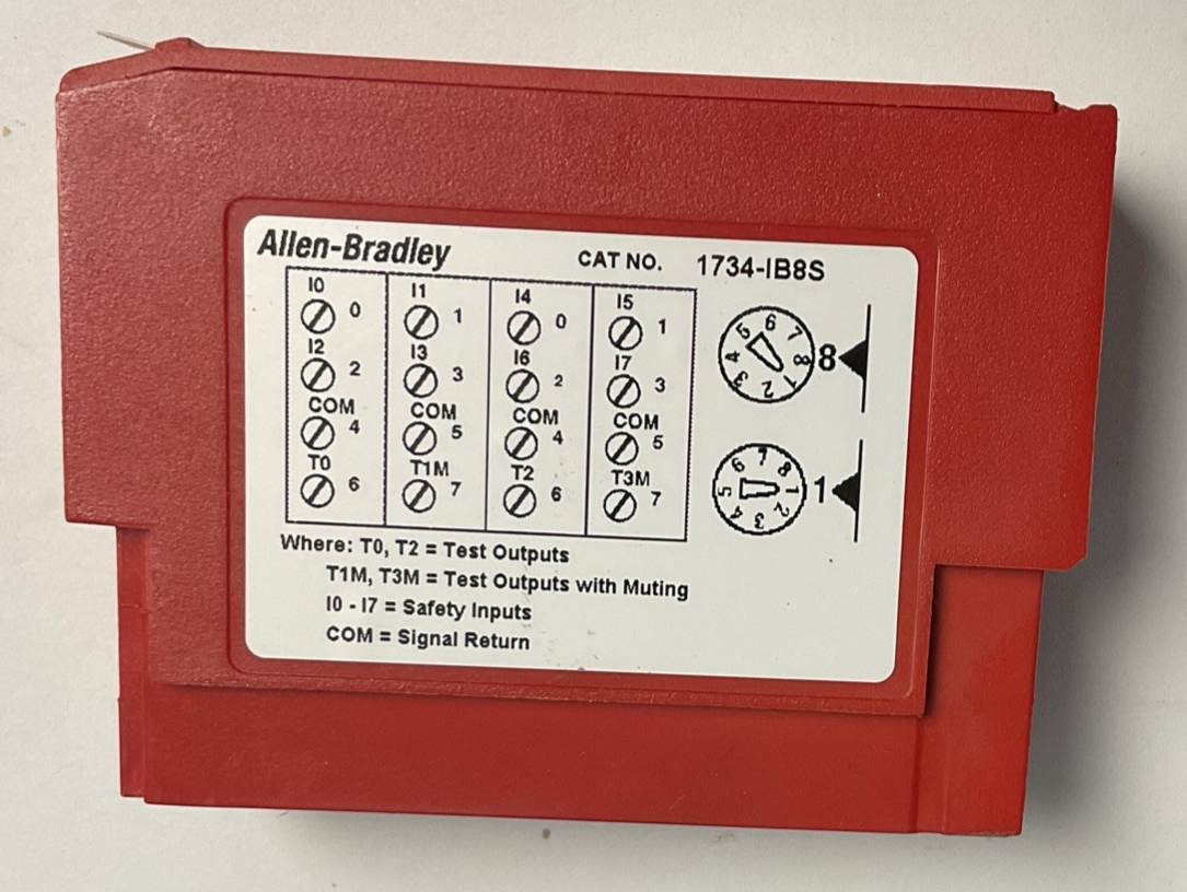 ALLEN BRADLEY 1734-IB8S INPUT MODULE SER B INPUT 11-30VDC @ 2.8A