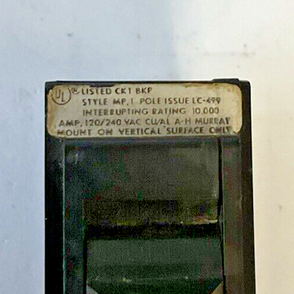 MURRAY ARROW HART MP150 CIRCUIT BREAKER 50A 120/240VAC STYLE MP