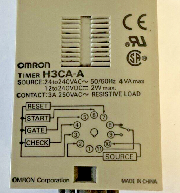 OMRON H3CA-A TIMER RELAY 250VAC 50/60HZ