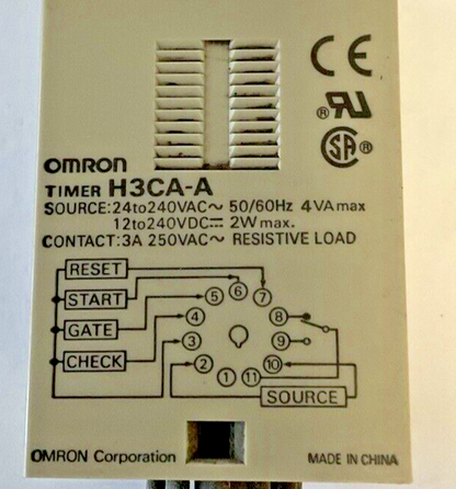 OMRON H3CA-A TIMER RELAY 250VAC 50/60HZ