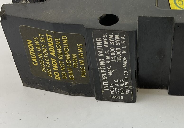 SQUARE D FY14020A  CIRCUIT BREAKER 20A 277VAC 1-POLE ***LOTOF2***