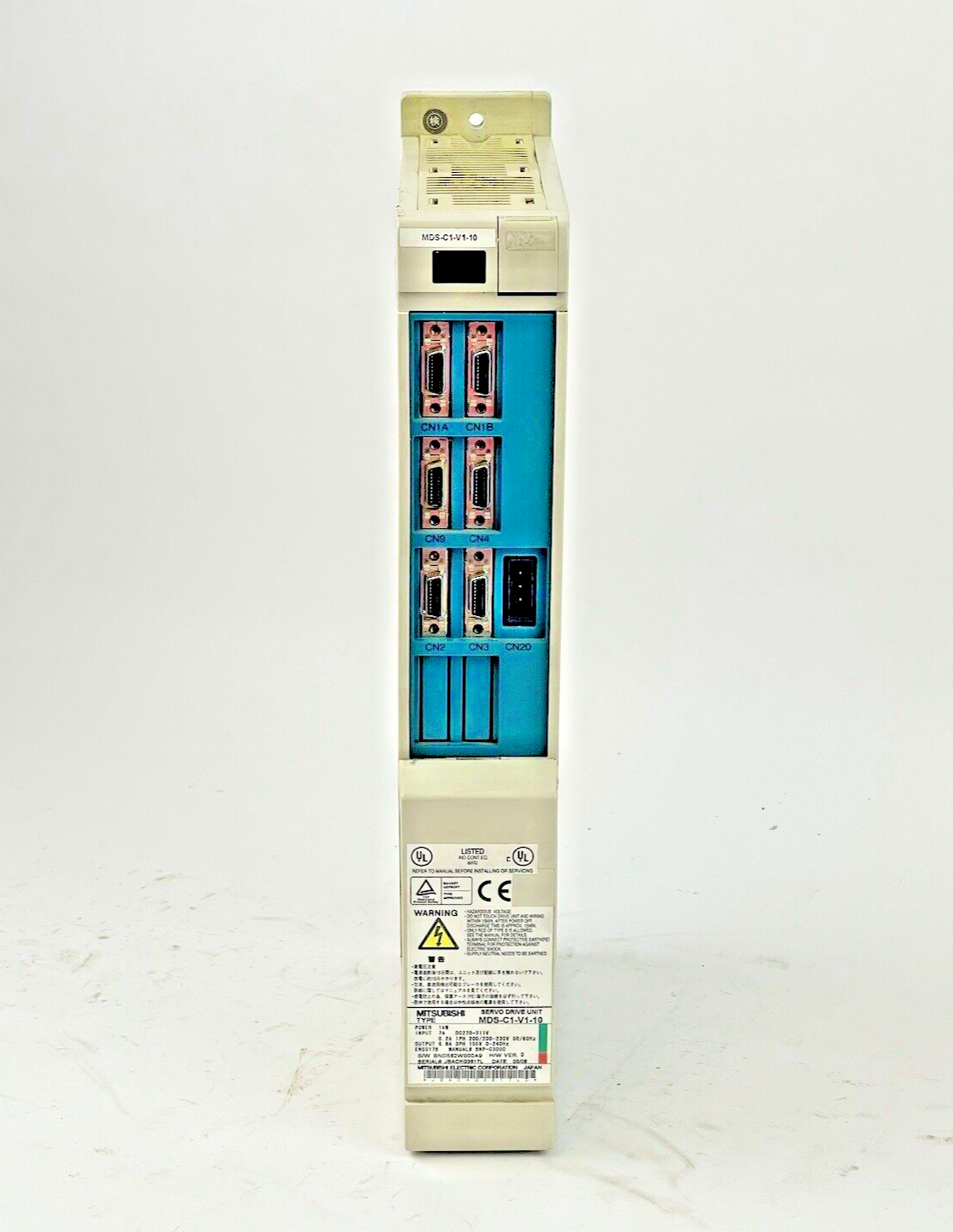 MITSUBISHI - MDS-C1-V1-10- SERVO DRIVE UNIT 200-230v-ac 270-311v-dc 3ph 155v 1kw