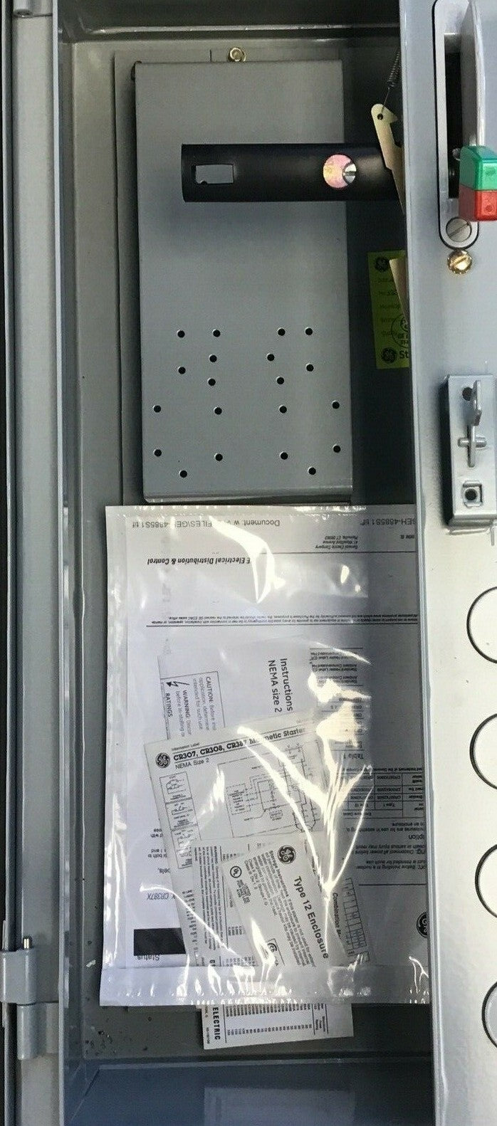 GENERAL ELECTRIC CR408X290E ENCLOSURE NEMA 3 TYPE 12