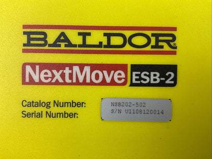 BALDOR NEXT MOVE ESB-2 NSB202-502 MOTION CONTROLLER