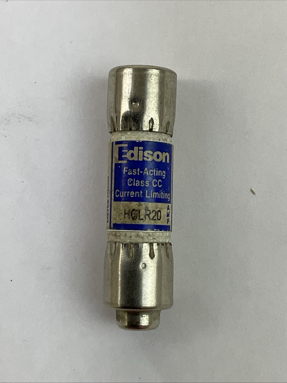 EDISON HCLR20 FAST-ACTING CURRENT LIMITING CLASS CC FUSE 20AMP 600VAC (LOT OF 5)
