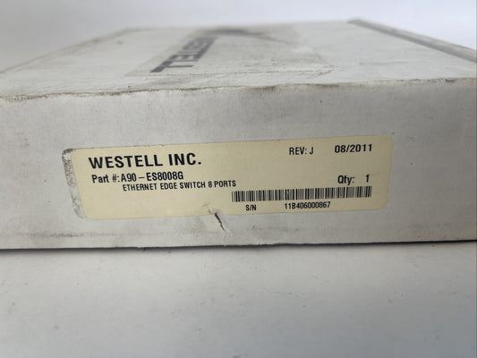 WESTELL A90-ES8008G ETHERNET MAGED SWITCH 8 PORTS GIG REV J