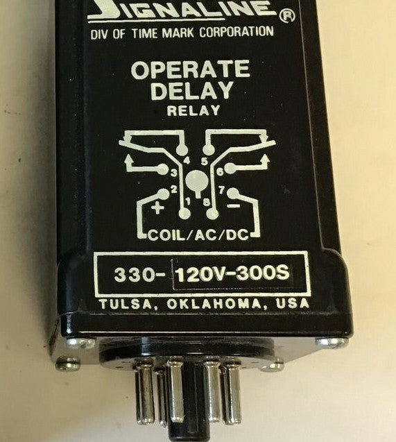 SIGNALINE 330-120V-300S OPERATE DELAY RELAY