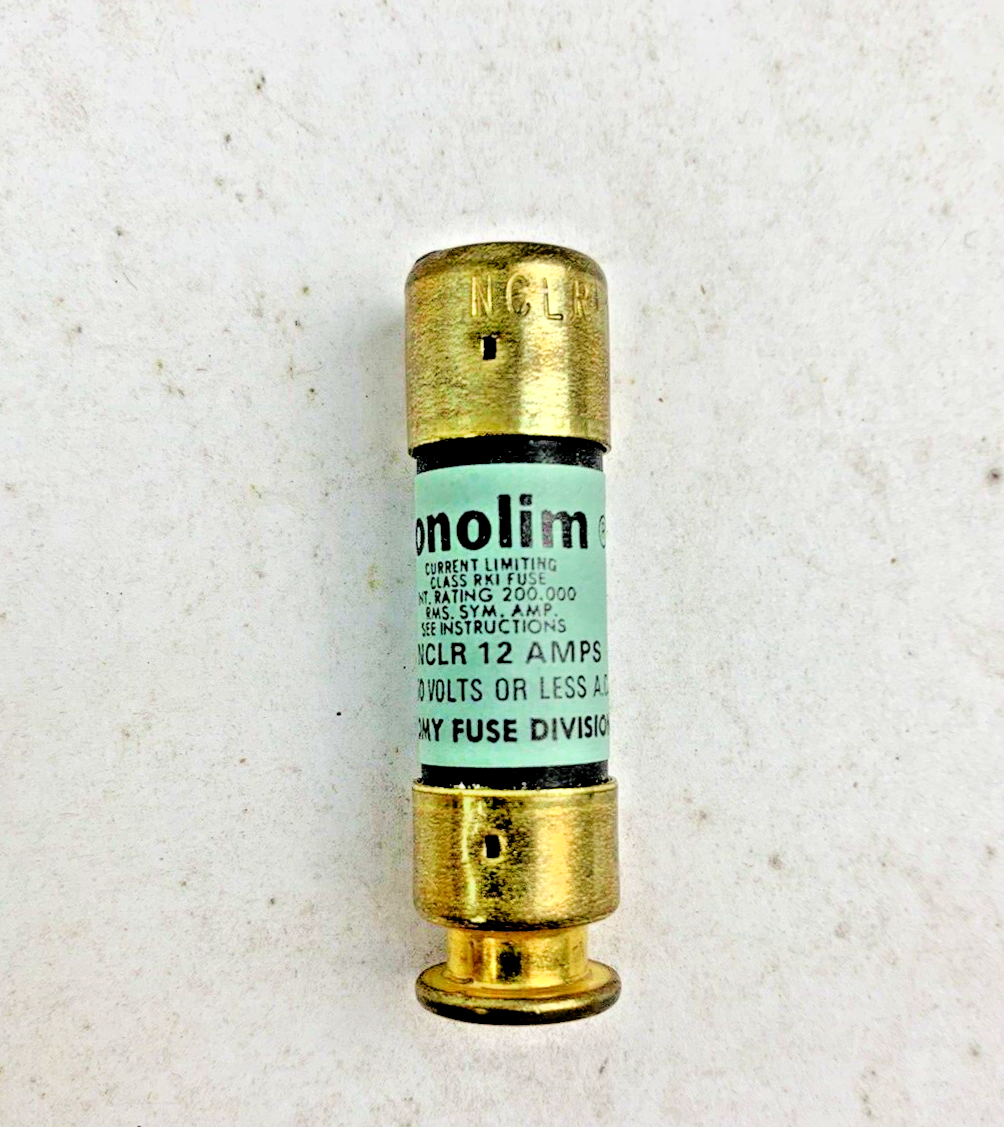 Economy Fuse - Econolim - NCLR 12 - 12A 250V Fuse "Lot of 10"
