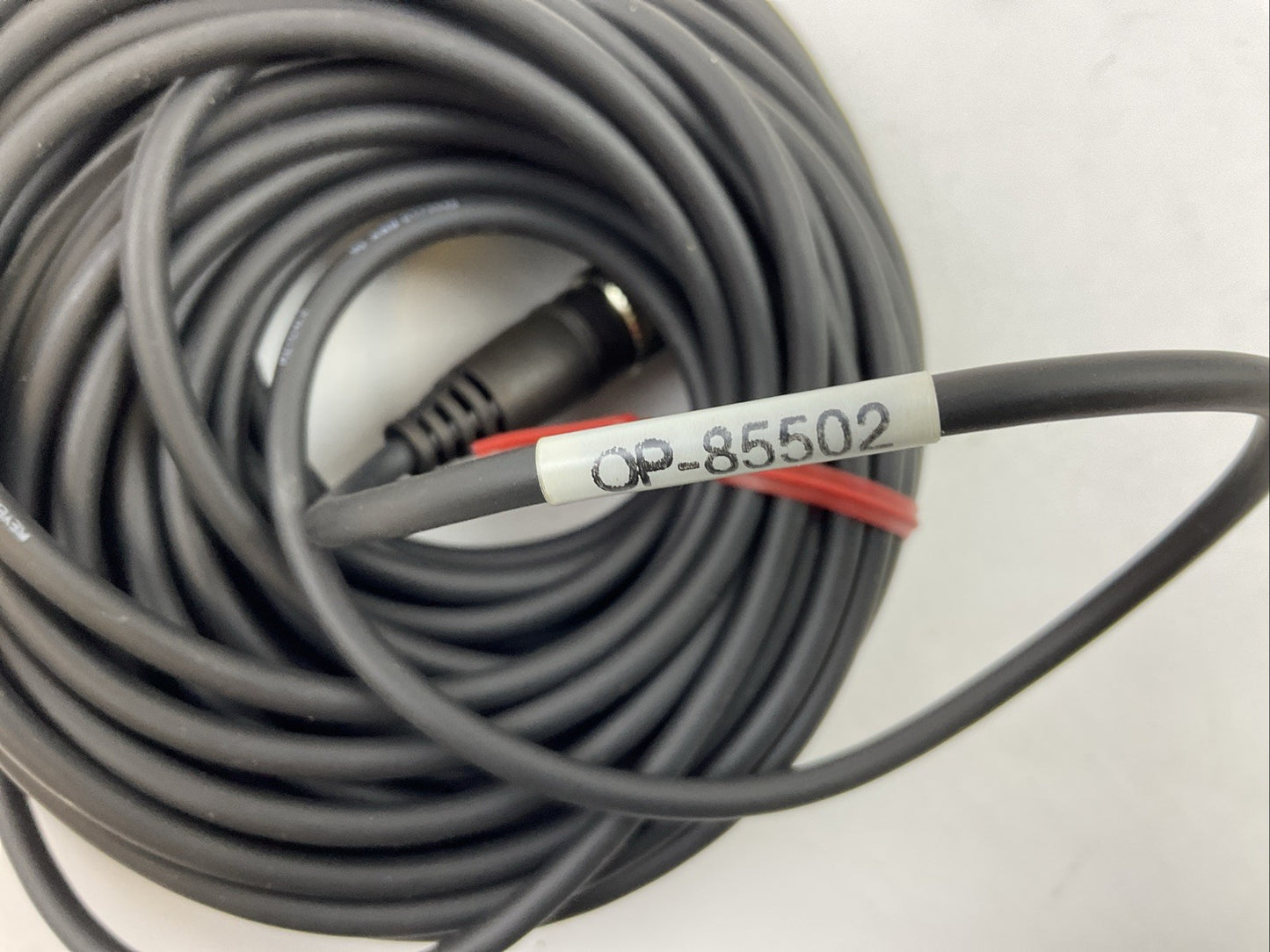 KEYENCE OP-85502 CONNECTOR CABLE CORDSET 4 PIN STRAIGHT 10M
