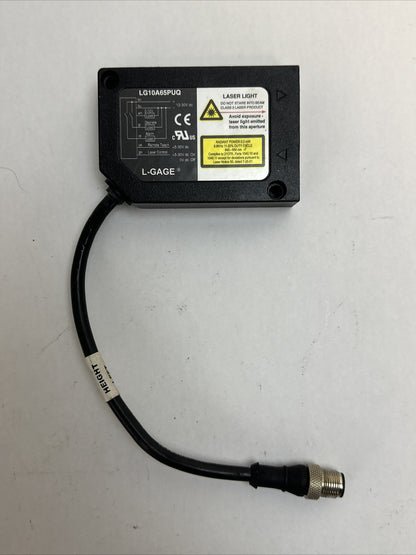 BANNER LG10A65PUQ LASER SENSOR 30VDC