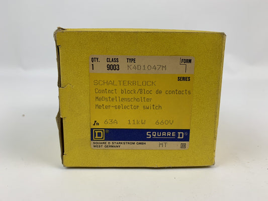 Square D 9003 K4D1047M Meter-Selector Switch