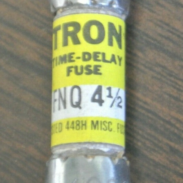 LOT of 3 / BUSS FNQ-4-1/2 TIME-DELAY FUSE 4-1/2A / 500V / NEW SURPLUS