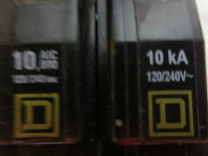 SQUARE D QO120 CIRCUIT BREAKER 20A / 10kV / 120/240V / 1-POLE -***LOTOF4***