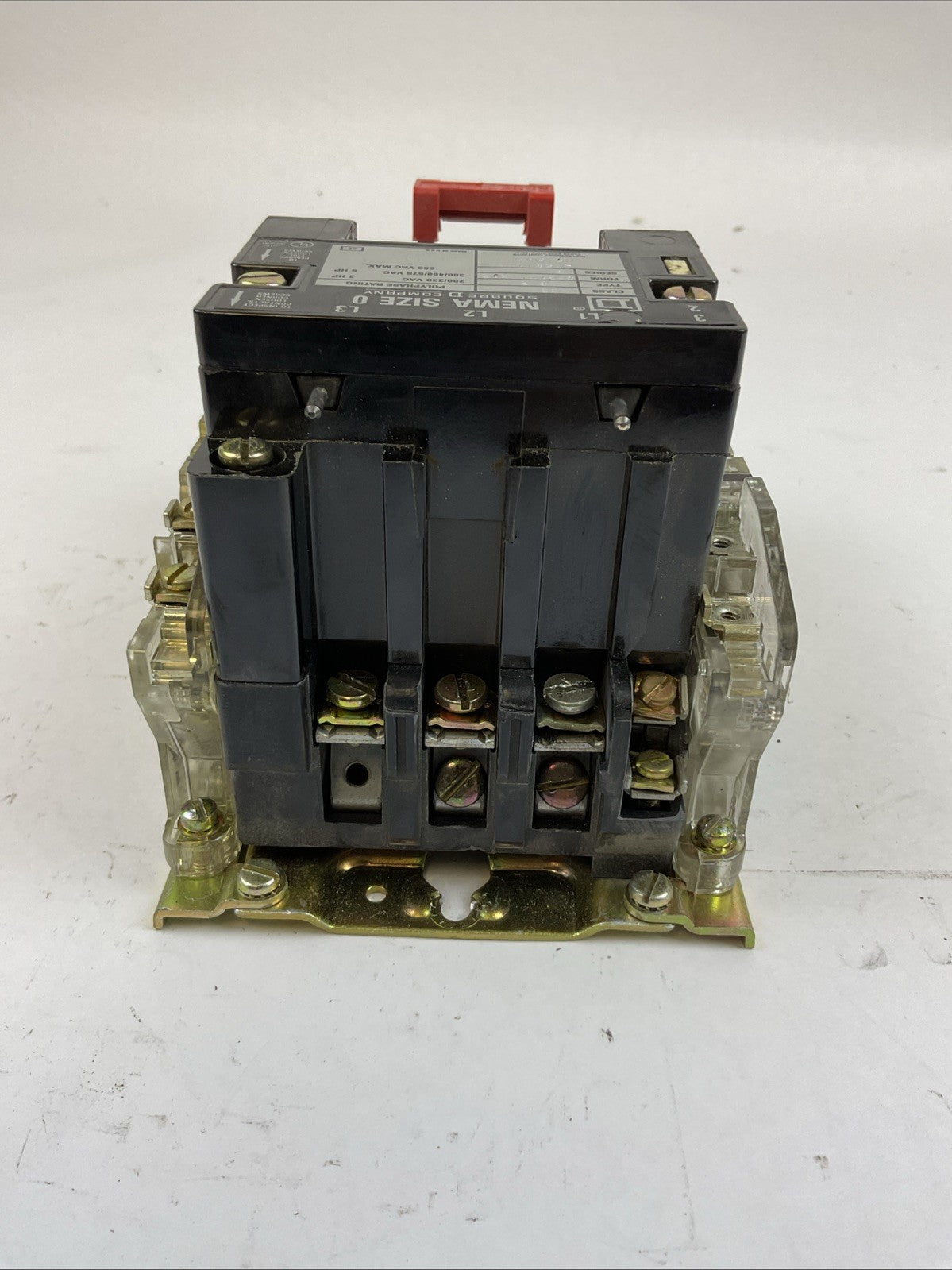 SQUARE D 8536SBG2 SIZE 0 STARTER 600VAC 5HP B7.70 HEATERS 31041-400-42 COIL 120V