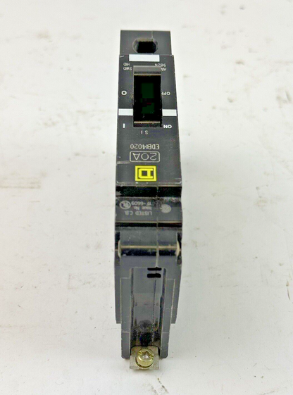 SQUARE D **LOT OF 7** - EDB14020 - 20A/1 POLE/277 VAC/BOLT ON/TYPE HACR - NEW